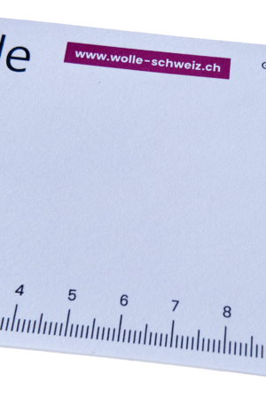 Post-it mit Wolle Schweiz Design (leicht pink Hintergrund)