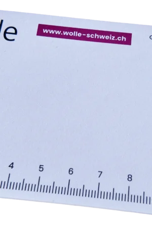 Post-it mit Wolle Schweiz Design (leicht pink Hintergrund)